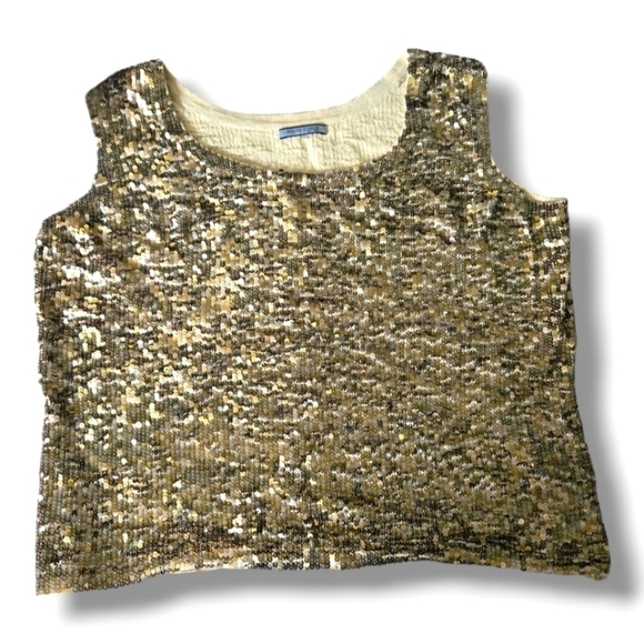 Anne Klein Tops - Ann Klein Sequin Top w Stretch
